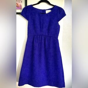 HD in Paris short sleeve royal blue dress